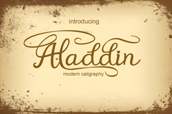 Aladdin Font: A Graceful Script for Polished Branding