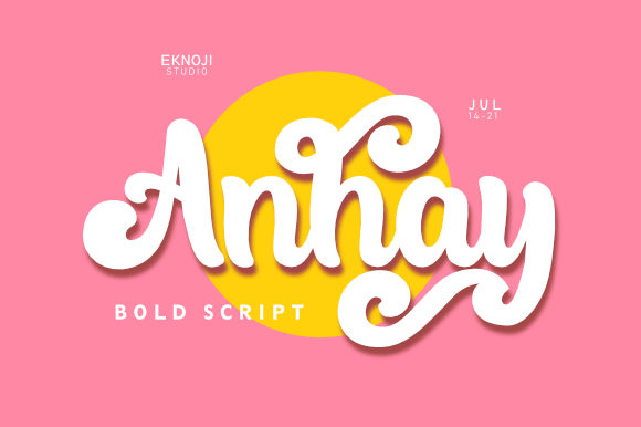 Anhay: A Whimsical Display Font for Crafters
