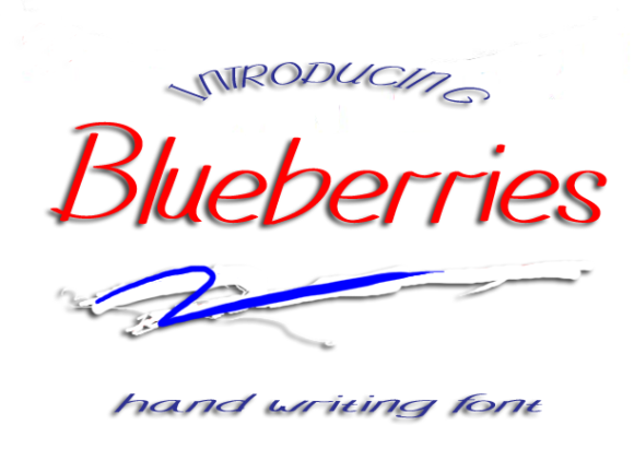 Blueberries: A Handwritten Font for Web Design