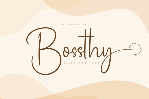 Bossthy: A Graceful Script Font for Web Design