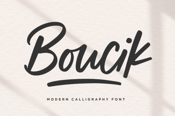 Boucik: A Modern Script Font for Crafters