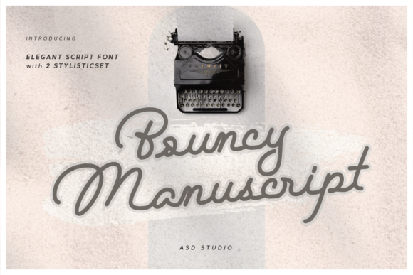 Bouncy Manuscript: A Premium Script Font for Your Brand