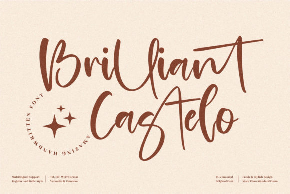 Brilliant Castelo: A Handwritten Font for Your Brand