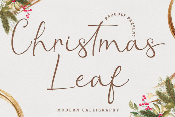 Christmas Leaf: A Playful Script Font for Editorial Design