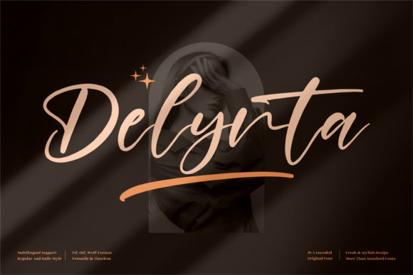 Delynta: An Elegant Script Font for Web Design