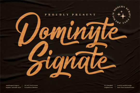 Dominyte Signate: A Playful Script Font for Web Design