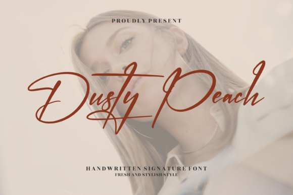 Dusty Peach: A Handwritten Typeface for Editorial Design