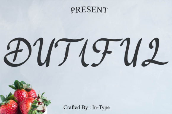 Dutiful: A Luxury Script Font for Editorial Design