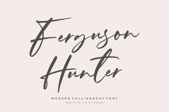 Ferguson Hunter: A Playful Script Font for Your Brand