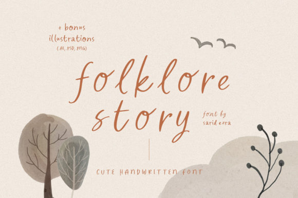 Folklore Story: A Premium Script Font for Editorial Design