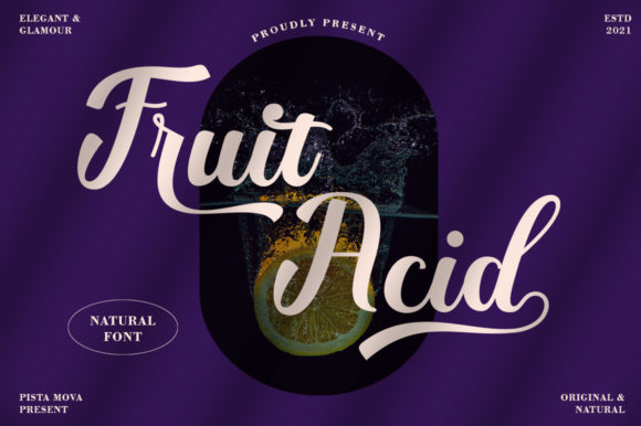 Fruit Acid: A Luxury Handwritten Font for Campaigns