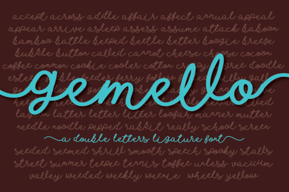 Gemello: A Delicate Script Font for Elegant Web Design