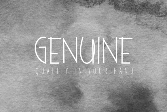 Genuine: A Handwritten Font for Modern Web Design
