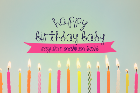 Happy Birthday Baby: A Charming Font for Small Business Branding