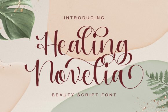 Healing Novelia: A Playful Script Font for Brand Identity