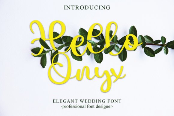 Hello Onyx: A Premium Script Font for Campaigns