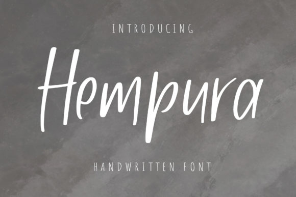 Hempura: A Handwritten Font for Editorial Design