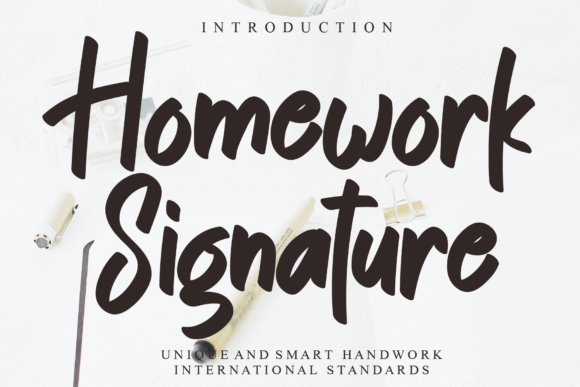 Homework Signature: A Friendly Handwritten Font for Your Brand