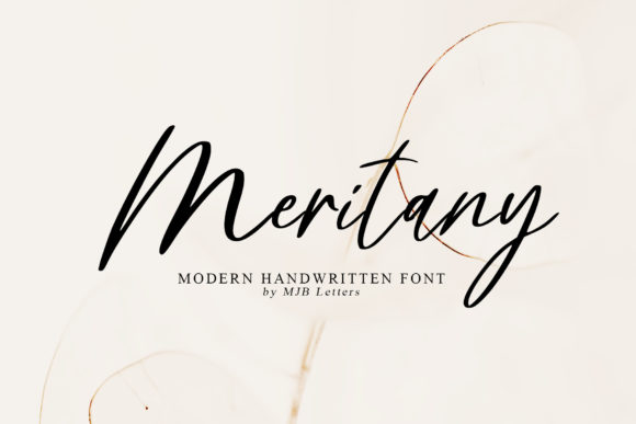 Meritany: A Premium Handwritten Font for Web Design