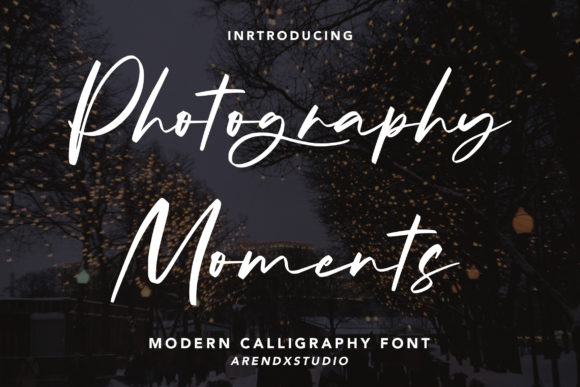 Photography Moments: A Modern Script Font for Branding