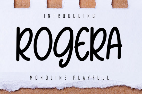 Rogera: A Playful Handwritten Font for Editorial Design