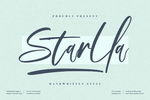Starlla: A Luxury Script Font for Editorial Design