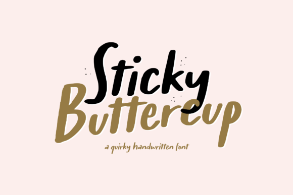 Sticky Buttercup: A Friendly Handwritten Font for Crafters