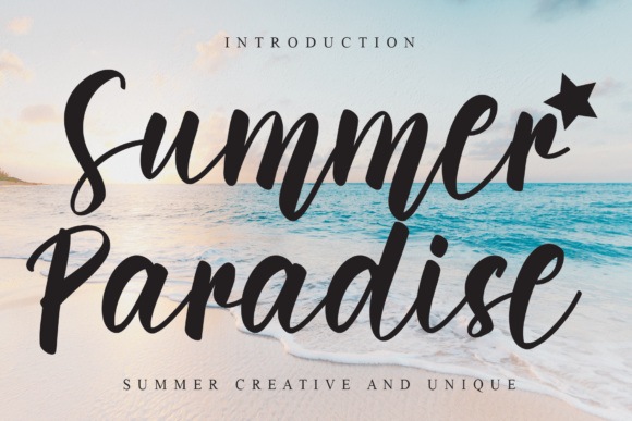 Summer Paradise: The Perfect Handwritten Font for Brands
