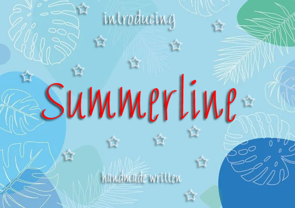 Summerline: An Elegant Script Font for Editorial Design