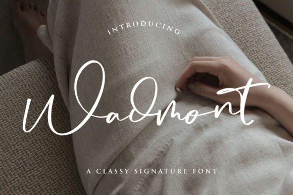 Wadmont: A Playful Script Font for Editorial Design
