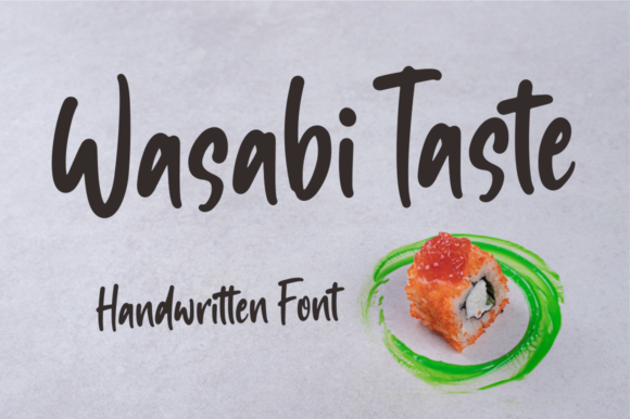 Wasabi Taste: A Fresh Handwritten Font for Web Design
