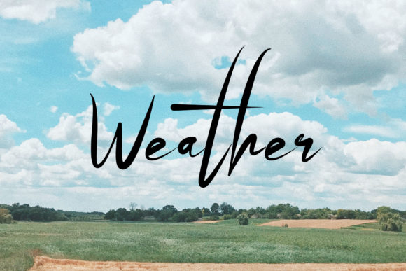 Weather: A Delicate Script Font for Editorial Elegance